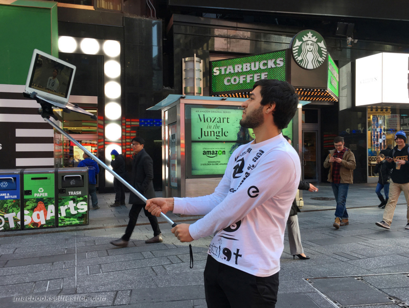 Illustration for article titled MacBook Selfie Stick Is an Innovation the World Desperately Needs
